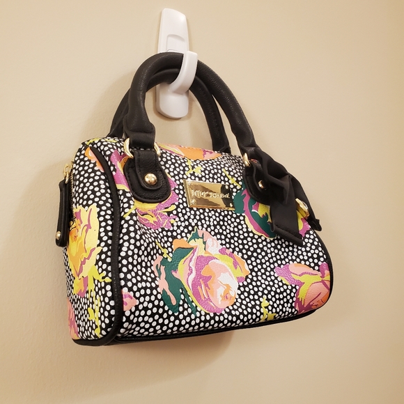 Betsey Johnson mini bag with floral prints and bow with jewelry details - Picture 4 of 9